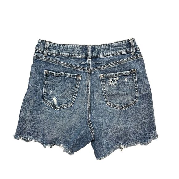 MAURICES Super High Rise Distressed Jean Shorts Size 12 - Picture 2 of 6